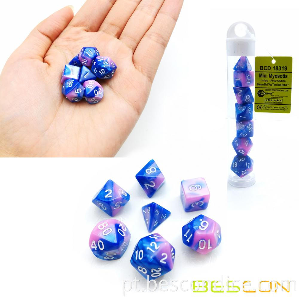 Tiny Small Gemini Dnd Dice Set 1